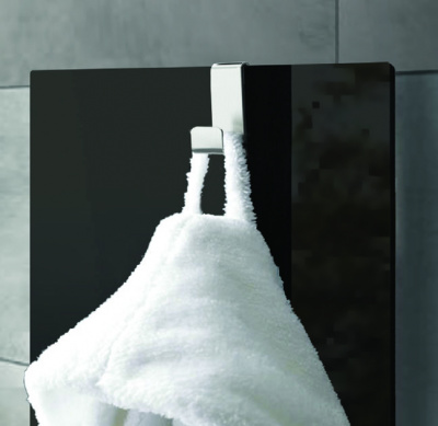 Электрический полотенцесушитель Lazzarini E-Mirrorr 700W черный прямой