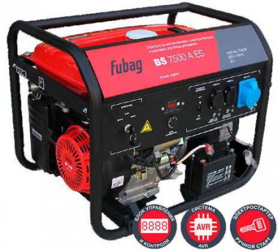 Бензиновый генератор Fubag BS 7500 A ES